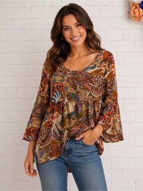 Newbury Kustom Paisley open back top